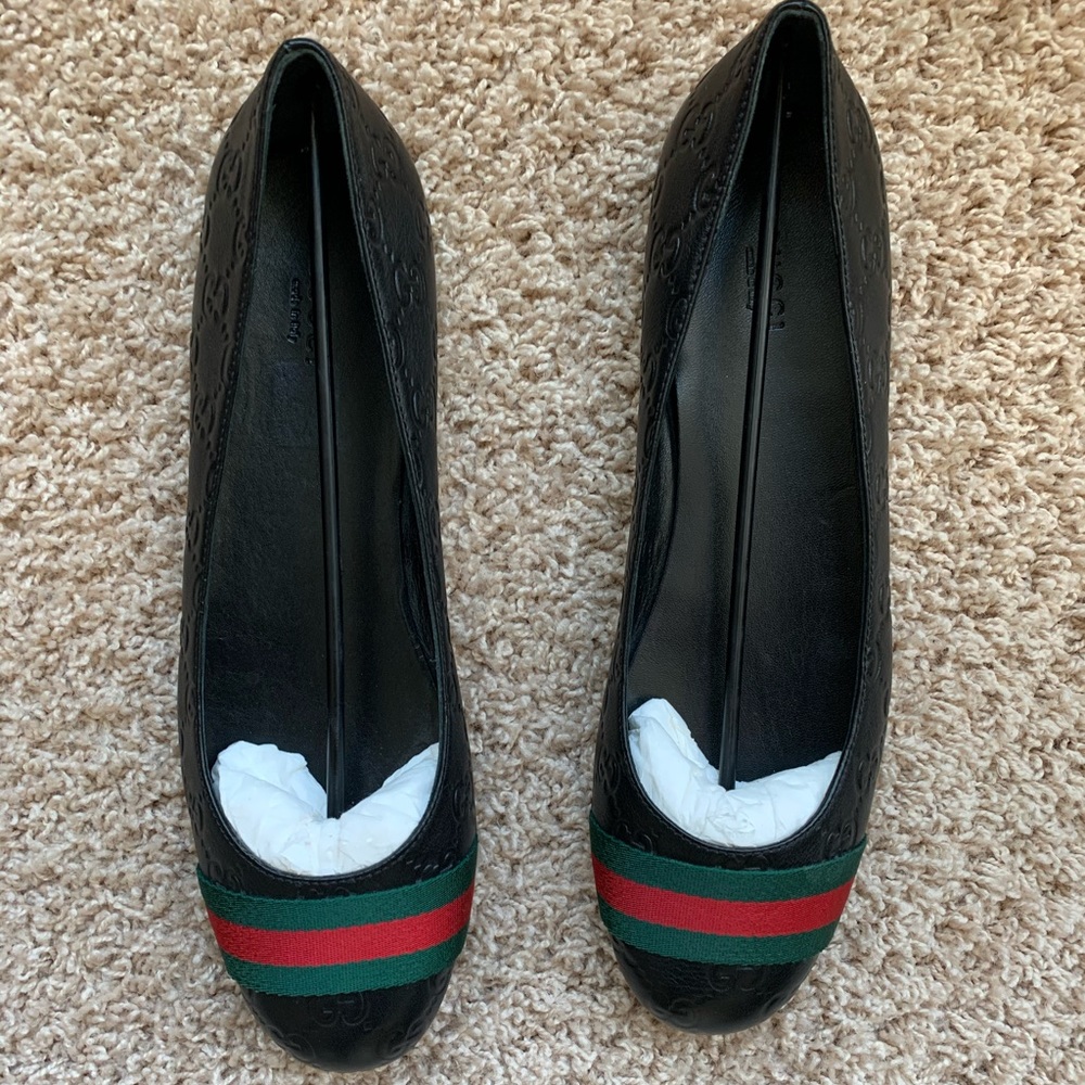 SOLD!!! GUCCI WEB GUCCISSIMA FLATS